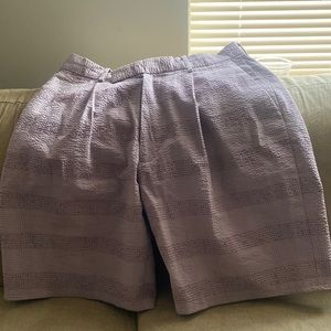 oversized tapered shorts in lilac